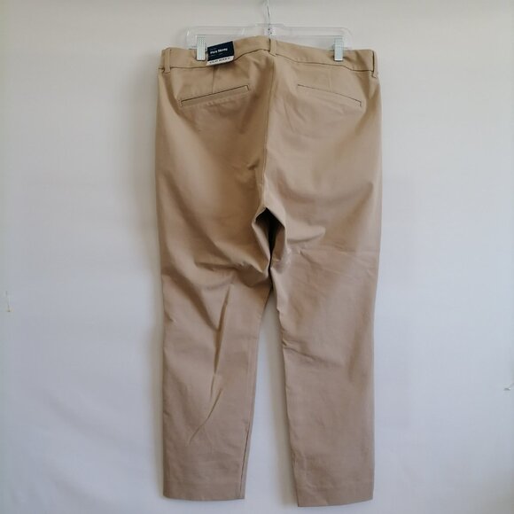 NWT Old Navy Womens Beige Secret Smooth Pockets Hi Rise Pixie Skinny Pants Sz 16 - Picture 4 of 6